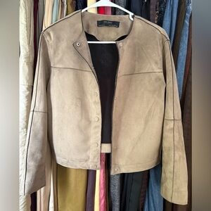 Zara Women's Beige Blazer Jacket